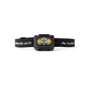 Nordic Drift Everest high performance dual battery headtorch Black