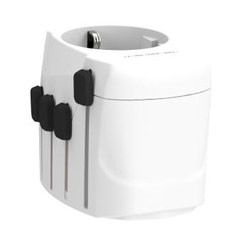 SKROSS Pro 3-Pole World Travel Adapter Weiß