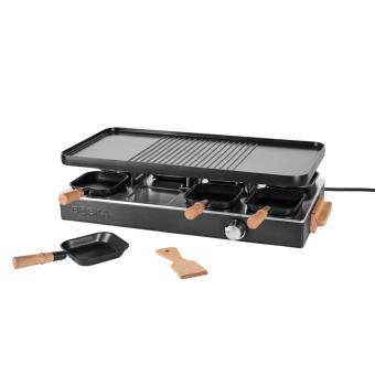 BOSKA Raclette Gourmet Party, 8 Person (EU Type F) Black