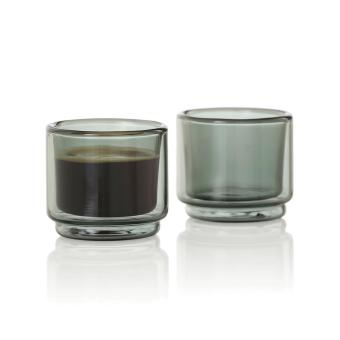 AdHoc Impact Espressotassen 45ml, 2er-Set Transparent