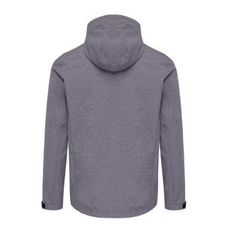IQONIQ Makalu men recycled polyester soft shell jacket, vulcano heather grey Vulcano heather grey | L