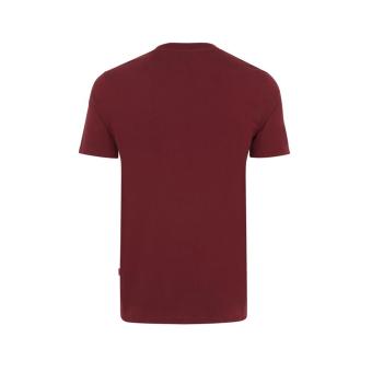 Iqoniq Bryce recycled cotton t-shirt, Burgundy red Burgundy red | XXS