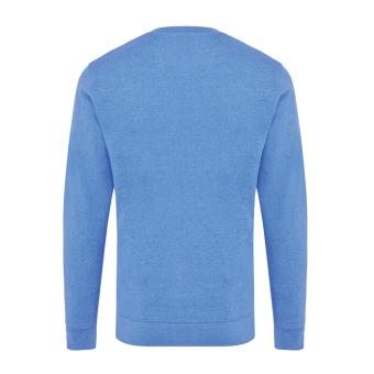 Iqoniq Denali recycled cotton crew neck undyed, heather blue Heather blue | XS