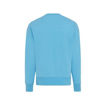 Iqoniq Kruger Relax-Rundhals-Sweater aus recycelt. Baumwolle, Ruhiges Blau Ruhiges Blau | XXS