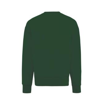 Iqoniq Kruger Relax-Rundhals-Sweater aus recycelt. Baumwolle, Waldgrün Waldgrün | XXS