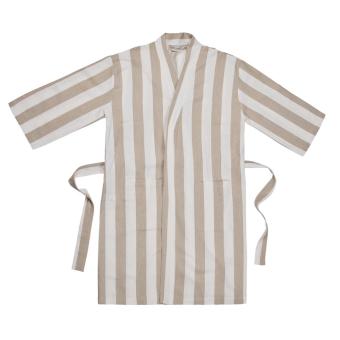 VINGA Ornos GRS hammam robe L/XL, white White, beige