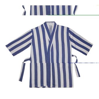 VINGA Ornos GRS hammam robe L/XL Blue/white