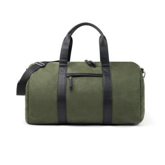 VINGA Marlow RCS recycled polyester weekend bag, green Green, black