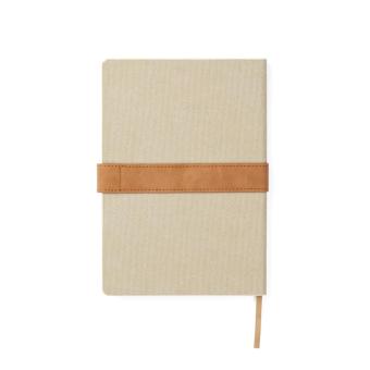 VINGA Bosler Notizbuch aus RCS recyceltem Canvas Beige