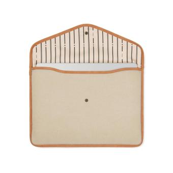 VINGA Bosler GRS recycled canvas 16" laptop sleeve Fawn