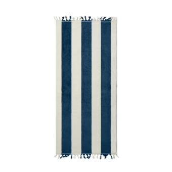 VINGA Valmer beach towel Navy