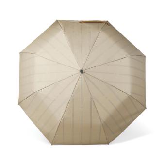 VINGA Bosler AWARE™ 21" faltbarer Schirm aus recyceltem PET Beige