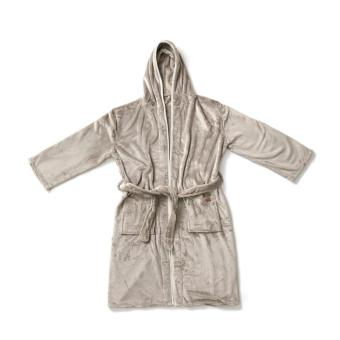 VINGA Louis luxury plush RPET robe size L-XL Convoy grey