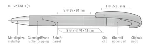LOOK grip transparent SI, ocker Ochre | Blue