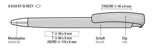 TRINITY K transparent SI RECY, ocker Ocker | Blau