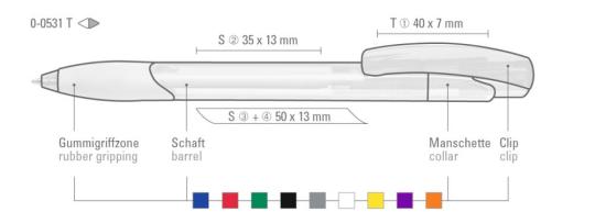 OMEGA grip transparent, klar Transparent | Blue