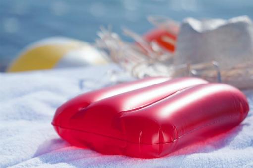 Sunshine beach pillow Red
