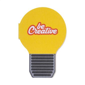 CreaStick Bulb Individueller Haftnotizblock Weiß