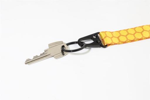 Subyard Hook Safe Individuelles Sublimationslanyard Schwarz
