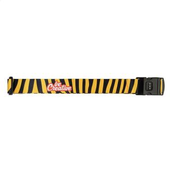 SuboStrap Lock custom luggage belt White