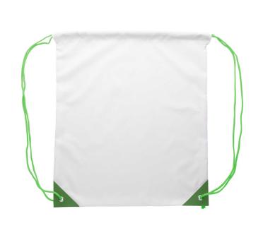 CreaDraw Plus custom drawstring bag White/green