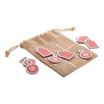 Juxo Christmas tic-tac-toe, ornament & gift box Nature blue