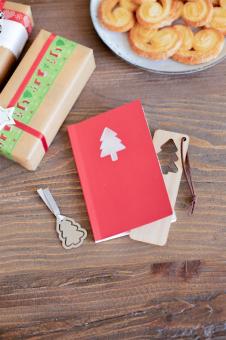 Xommark Christmas bookmark, Christmas tree Nature