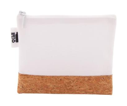 CreaBeauty Cork S RPET custom cosmetic bag White