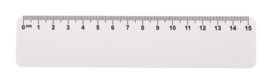 Drawy 15 custom ruler, 15 cm White