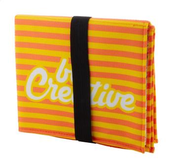 Fanseat Fold Individuelles RPET Sitzkissen Schwarz/weiss