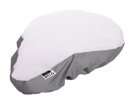 CreaRide Reflect custom RPET bicycle seat cover White