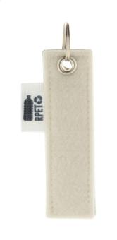 CreaFelt Key A Individueller Schlüsselanhänger Weiß/grau