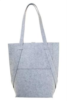 CreaFelt Toteback individuelle RPET Schultertasche Weiß/grau