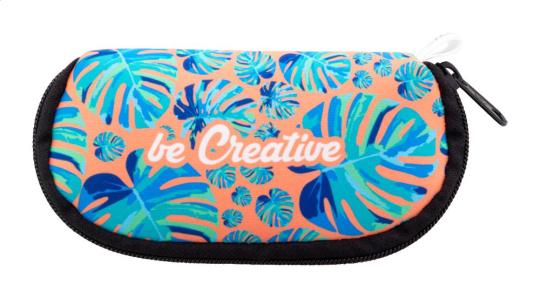 PrintSun Zip custom RPET sunglasses case Black