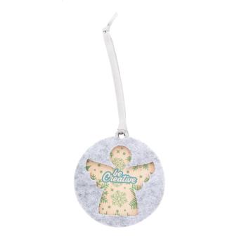 CreaFelt Tree Christmas tree ornament, angel Grey melange/navy