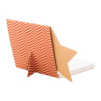 CreaStick Xmas Eco Individueller Haftnotizblock, Stern, natur Natur,grün