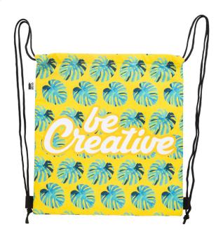 CreaCool Draw Individuell bedruckbare Kühl-Kordelzugtasche Schwarz/weiss