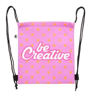 CreaCool Draw Kids Individuell bedruckbare Kühl-Kordelzugtasche für Kinder Schwarz/weiss