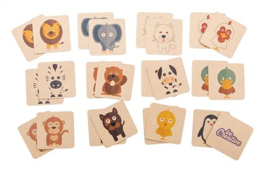 Minimor Eco custom memory game, animals Nature