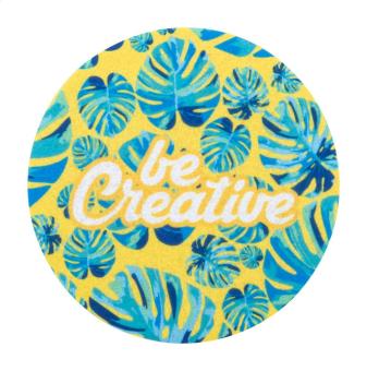 CreaFelt Drink Plus RPET felt coaster, circle White