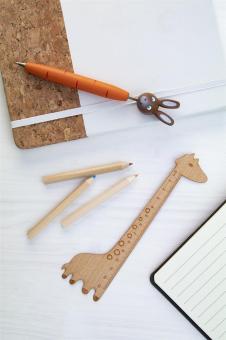 Looney wooden ruler Nature blue