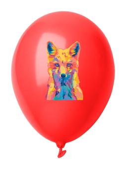 CreaBalloon balloon, pastel colour Red