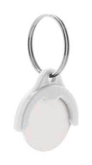 Token trolley coin keyring White