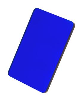 CreaFob Schlüsselanhänger in Sonderform Transparent blau