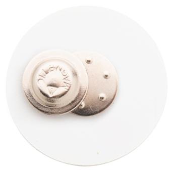 DomeBadge Anstecker mit Magnetbefestigung Weiß