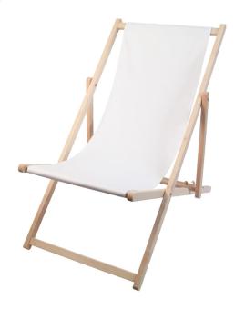 Mandalay deck chair, nature Nature,white