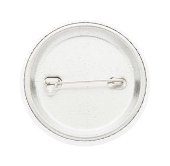 PinBadge Mini Button-Anstecker Weiß/silber