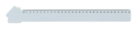Couler 30 30 cm ruler, house White