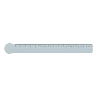 Couler 30 30 cm ruler, circle White/clip neck clear