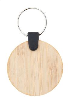 Bambry bamboo keyring, round Nature